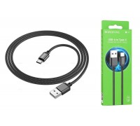 Кабель USB - USB Type-C BOROFONE BX87, 3A (черный) 1м