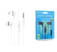 Наушники вакуумные проводные BOROFONE BM74 Singer (белый)