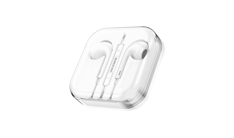 Наушники вакуумные проводные BOROFONE BM30 Max Acoustic (белый) Наушники вакуумные проводные BOROFONE BM30 Max Acoustic (белый)