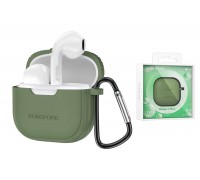Наушники вакуумные беспроводные BOROFONE BW29 Chram true wireless BT headset Bluetooth (зеленый лес)