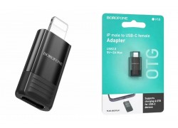 Переходник OTG Borofone BV18 Lightning штекер на USB-C  адаптер