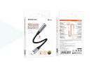 Адаптер для проводной гарнитуры c 3.5 мм на Type-C BOROFONE BV16 Type-C Digital 3.5 Audio converter (серый металл)