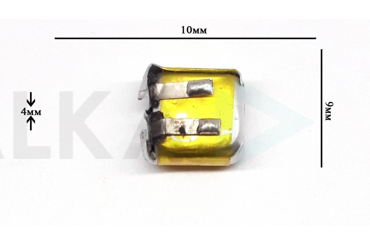 Универсальный аккумулятор 10x9x4 3.7V (400910P)