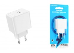 Сетевое зарядное устройство USB-C BOROFONE BAS13A Erudite PD 20W (белый)