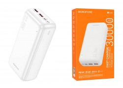 Универсальный дополнительный аккумулятор Power Bank BOROFONE BJ38B 22.5W+ PD20W (30000 mAh) (белый)