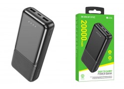 Универсальный дополнительный аккумулятор Power Bank BOROFONE BJ33A (20000 mAh) (черный)