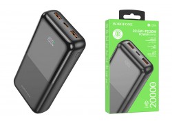 Универсальный дополнительный аккумулятор Power Bank BOROFONE BJ36A 22,5W+PD20  (20000 mAh) (черный)