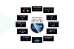 Наушники вакуумные беспроводные BOROFONE BW87 Mist wireless BT headset with touch screen (белый) с дисплеем