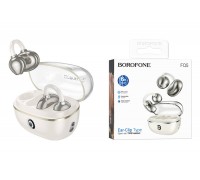 Наушники вакуумные беспроводные BOROFONE FQ5 Spirit clip-on true wireless BT headset (молочно-белый)