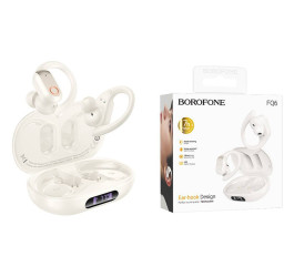 Наушники вакуумные беспроводные BOROFONE FQ6 Dream sound true wireless BT headset (молочно-белый)