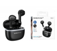 Наушники вакуумные беспроводные BOROFONE FQ11 Sound true wireless BT headset (черный)