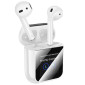 Наушники вакуумные беспроводные BOROFONE BW86 Brocade true wireless BT headset with touch screen (белый) с дисплеем