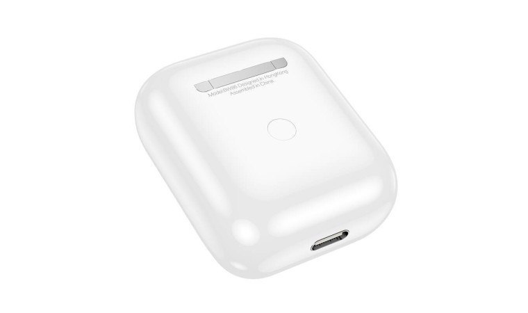 Наушники вакуумные беспроводные BOROFONE BW86 Brocade true wireless BT headset with touch screen (белый) с дисплеем