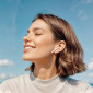 Наушники вакуумные беспроводные BOROFONE BW86 Brocade true wireless BT headset with touch screen (белый) с дисплеем