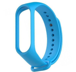 Ремешок силиконовый для XIAOMI MI Band 3/MI Band 4 цвет голубой