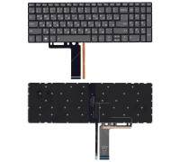 Клавиатура для ноутбука Lenovo IdeaPad 320-15IKB черная с подсветкой 