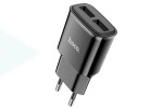 Сетевое зарядное устройство 2USB HOCO C88A 2400mAh (черный)