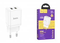 Сетевое зарядное устройство 2USB HOCO N25 2100mAh (белый)