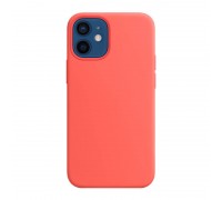 Чехол для iPhone 12 (6.1) Soft Touch MagSafe Pink Citrus (розовый цитрусовый) 