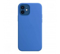 Чехол для iPhone 12 (6.1) Soft Touch MagSafe Capri Blue (синий) 