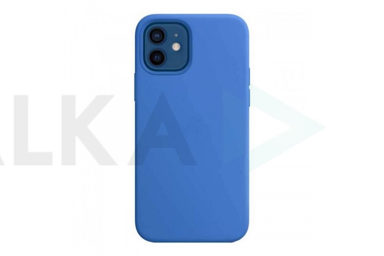 Чехол для iPhone 12 (6.1) Soft Touch MagSafe Capri Blue (синий)