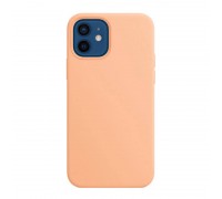 Чехол для iPhone 12 (6.1) Soft Touch MagSafe Cantaloupe (нежно-терракотовый) 