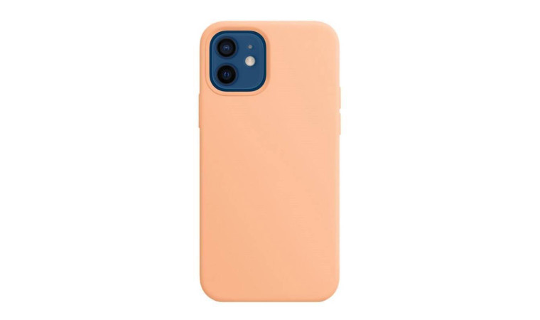 Чехол для iPhone 12 Pro Max (6.7) Silicone Case Soft Touch MagSafe Cantaloupe (нежно-терракотовый)