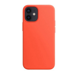Чехол для iPhone 12 Pro Max (6.7) Silicone Case Soft Touch MagSafe Electric Orange (ярко-оранжевый)