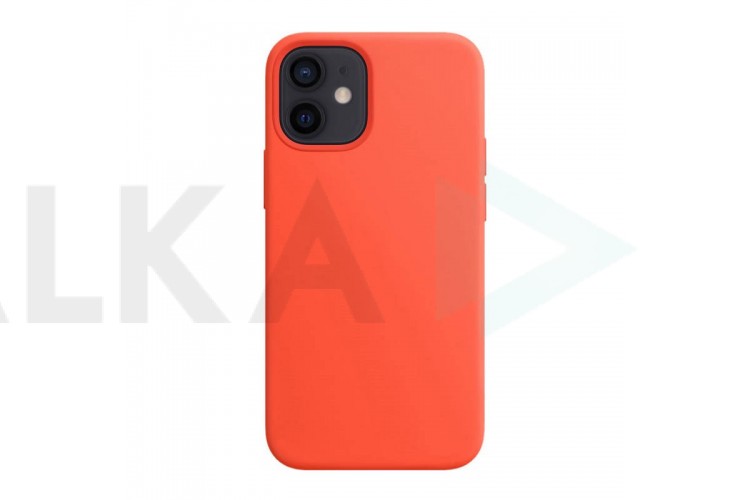 Чехол для iPhone 12 Pro Max (6.7) Soft Touch MagSafe Electric Orange (ярко-оранжевый)