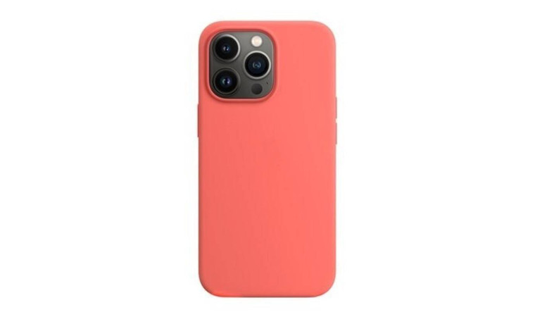 Чехол для iPhone 13 (6.1) Silicone Case Soft Touch MagSafe Pink Pomelo (pозовый помело)