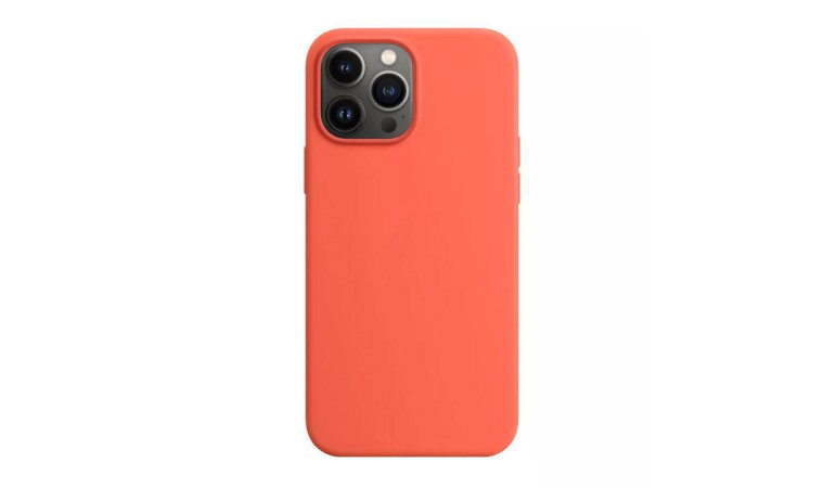 Чехол для iPhone 13 (6.1) Silicone Case Soft Touch MagSafe Nectarine (нектарин)