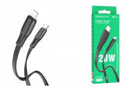 Кабель USB Type-C - Lightning BOROFONE BX85 (черный) 1м