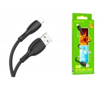 Кабель USB Type-C - Lightning BOROFONE BX86 (черный) 1м силиконовый