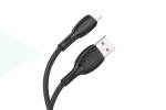 Кабель USB Type-C - Lightning BOROFONE BX86 (черный) 1м силиконовый