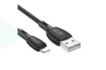 Кабель USB Type-C - Lightning BOROFONE BX86 (черный) 1м силиконовый