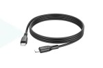 Кабель USB Type-C - Lightning BOROFONE BX99 PD (черный) 1м силиконовый