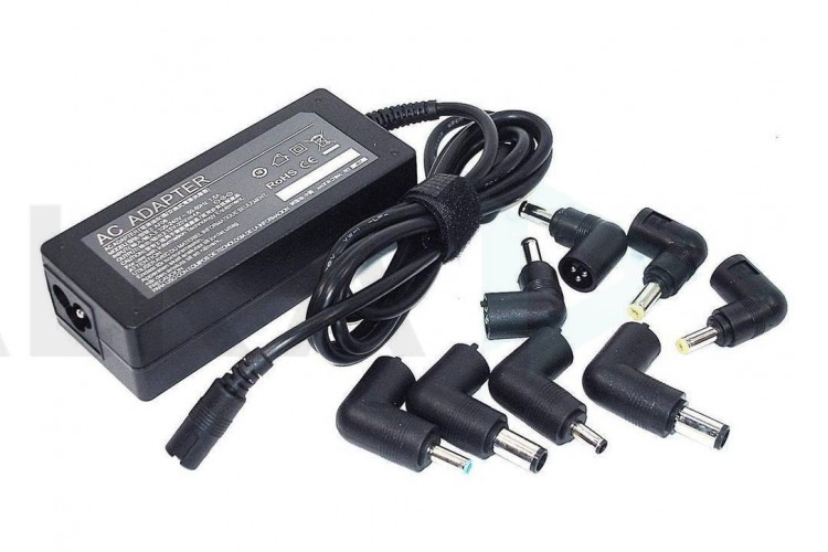 Универсальное зарядное устройство для ноутбука 65W 15-20V 4A 8 в 1 (073554)(2/430)
