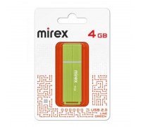 Флешка USB 2.0 Mirex LINE GREEN 4GB (ecopack)