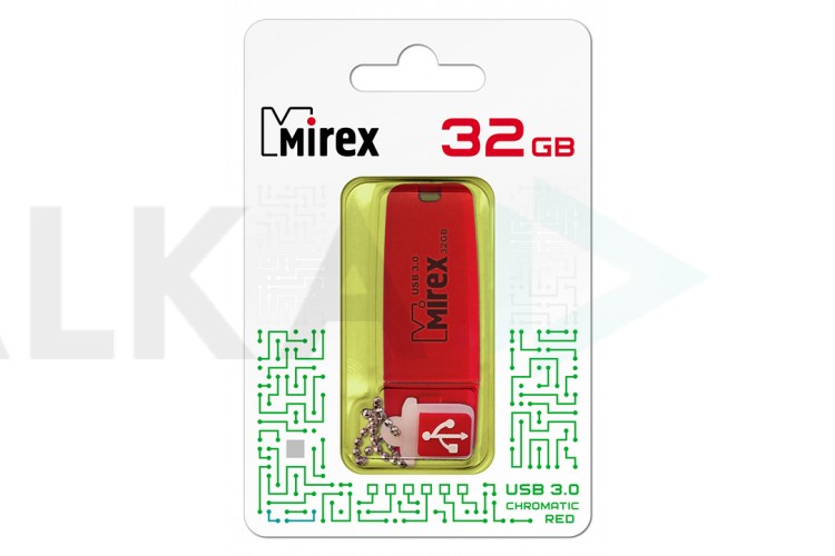 Флешка USB 3.0 Mirex CHROMATIC RED 32GB (ecopack)