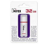 Флешка USB 2.0 Mirex KNIGHT WHITE 32GB (ecopack)