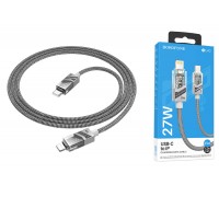 Кабель USB Type-C - Lightning BOROFONE BU42 PD (серый) 