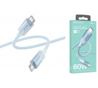 Кабель USB Type-C - USB Type-C BOROFONE BU44, PD60W (синий) 1м