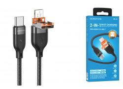 Кабель USB Type-C - USB Type-C BOROFONE BU45, PD60W (черный) 1м