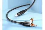 Кабель USB Type-C - USB Type-C BOROFONE BU45, PD60W (черный) 1м