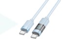 Кабель USB Type-C - USB Type-C BOROFONE BU46, PD60W (синий) 1м