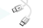 Кабель USB Type-C - USB Type-C BOROFONE BU48, PD60W (белый) 1м