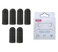 Напальчники 3 пары геймерские в коробочке+кейсы XO ZT-1 gaming finger sleeve (3 pairs/box) (серый)