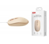 Мышь проводная XO M9 YuRun Wired Mouse pink