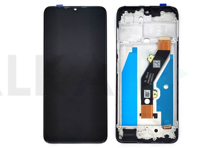 Дисплей для Tecno Spark 10C (KI5m) в сборе с тачскрином + рамка (черный) org