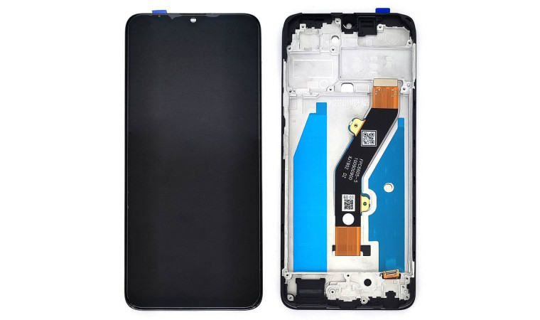 Дисплей для Tecno Spark 10C (KI5m) в сборе с тачскрином + рамка (черный) org